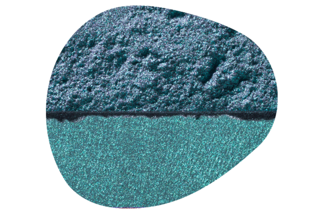 Preview of the cosmetic effect pigment Ronaflux® Peacock